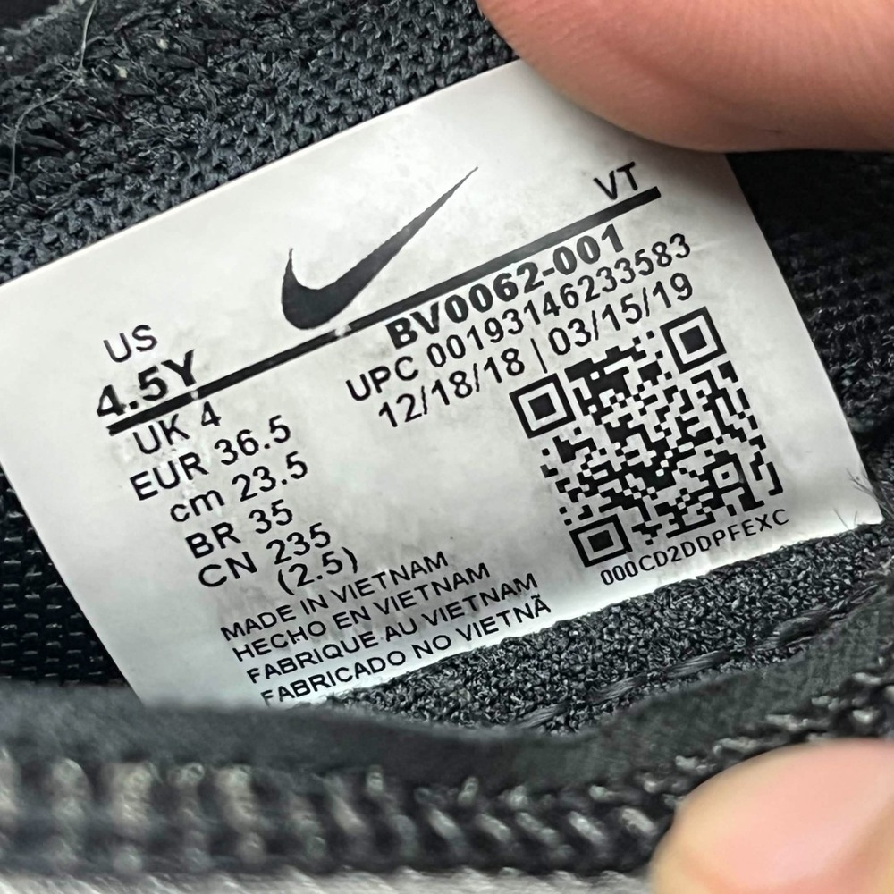 GUC Nike Air VaporMax 2019 GS Black Multi Sneakers Youth Size 4.5Y - Picture 11 of 11